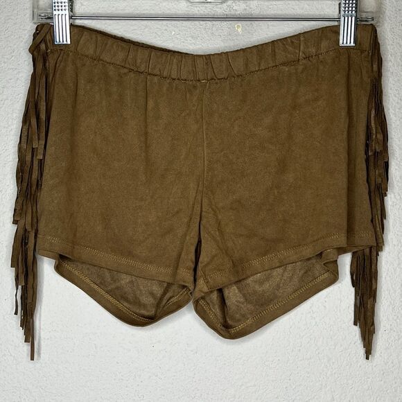 Amber Blue Fringe Shorts - Picture 4 of 6